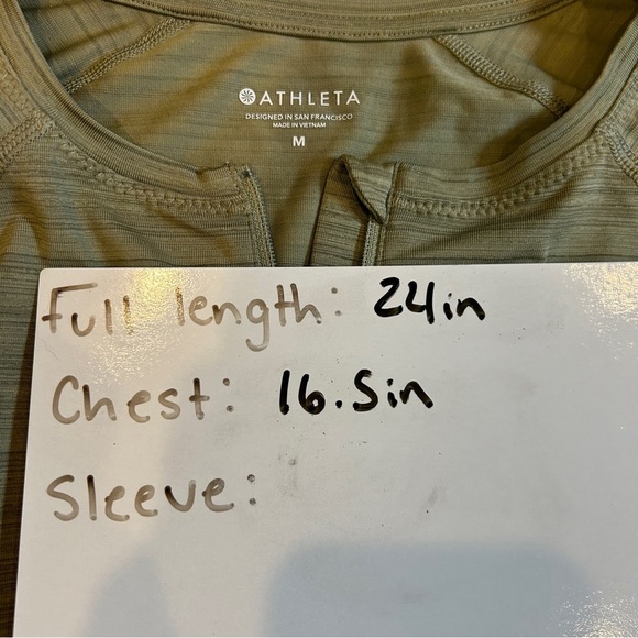 Athleta Women’s Shadow Olive Pacifica Illume UPF Fitted Tee - Medium - Picture 6 of 6